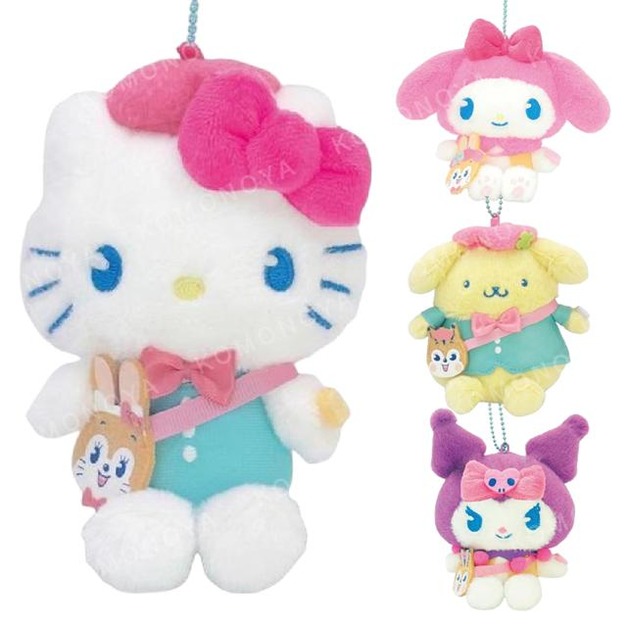 Sanrio 三麗鷗 x KUPPY RAMUNE 絨毛玩偶吊飾 (斜背包款)