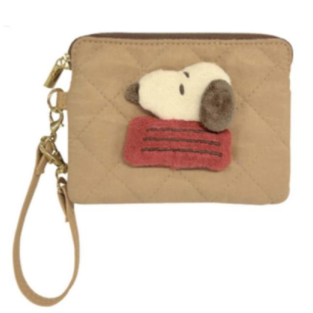 史努比 絎縫票卡零錢包 (棕狗屋款) 史努比 絎縫票卡零錢包 (棕狗屋款)