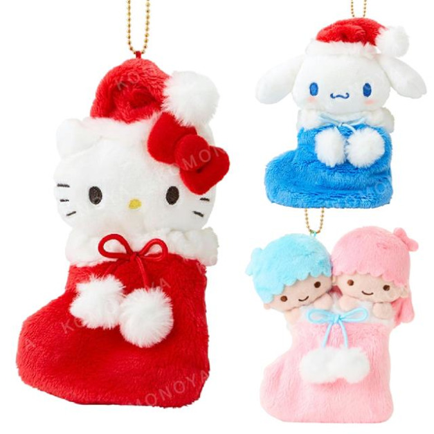 【限購】Sanrio 三麗鷗 絨毛玩偶吊飾 (聖誕襪 聖誕星願) Kitty 雙子星 大耳狗 【限購】Sanrio 三麗鷗 絨毛玩偶吊飾 (聖誕襪 聖誕星願) Kitty 雙子星 大耳狗