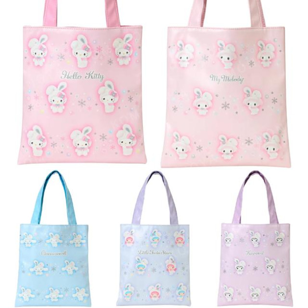 【限購】Sanrio 三麗鷗 皮質直式手提袋 (雪兔 聖誕星願) Kitty 美樂蒂 雙子星 【限購】Sanrio 三麗鷗 皮質直式手提袋 (雪兔 聖誕星願) Kitty 美樂蒂 雙子星