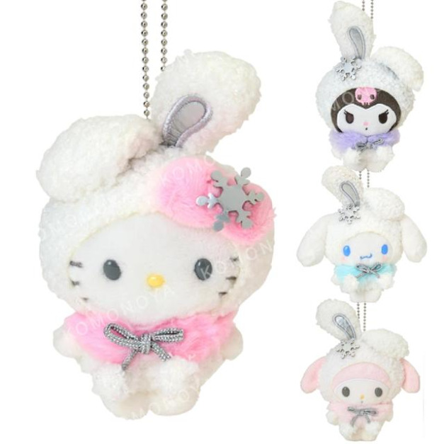 【限購】Sanrio 三麗鷗 絨毛玩偶吊飾 (雪兔 聖誕星願) Kitty 美樂蒂 大耳狗 酷洛米 【限購】Sanrio 三麗鷗 絨毛玩偶吊飾 (雪兔 聖誕星願) Kitty 美樂蒂 大耳狗 酷洛米