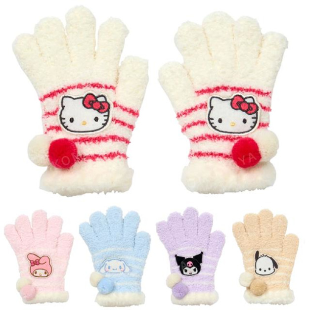Sanrio 三麗鷗 兒童絨毛造型手套 (冬日特輯) Kitty 大耳狗 美樂蒂 Sanrio 三麗鷗 兒童絨毛造型手套 (冬日特輯) Kitty 大耳狗 美樂蒂