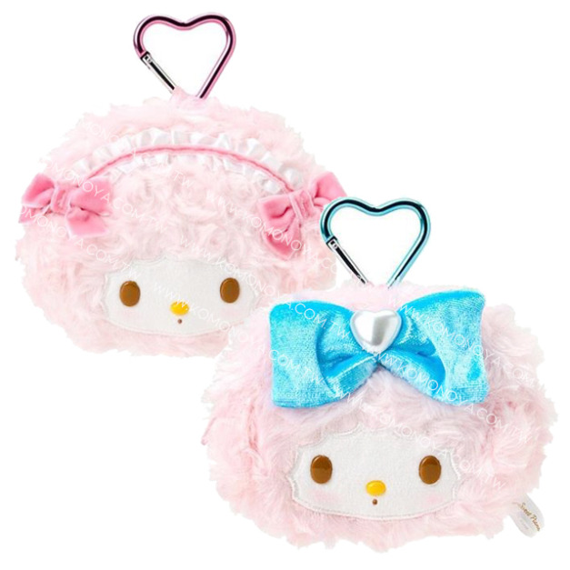 Sanrio 三麗鷗 Piano 彼安諾 愛心扣絨毛收納包 (大臉款) Sanrio 三麗鷗 Piano 彼安諾 愛心扣絨毛收納包 (大臉款)