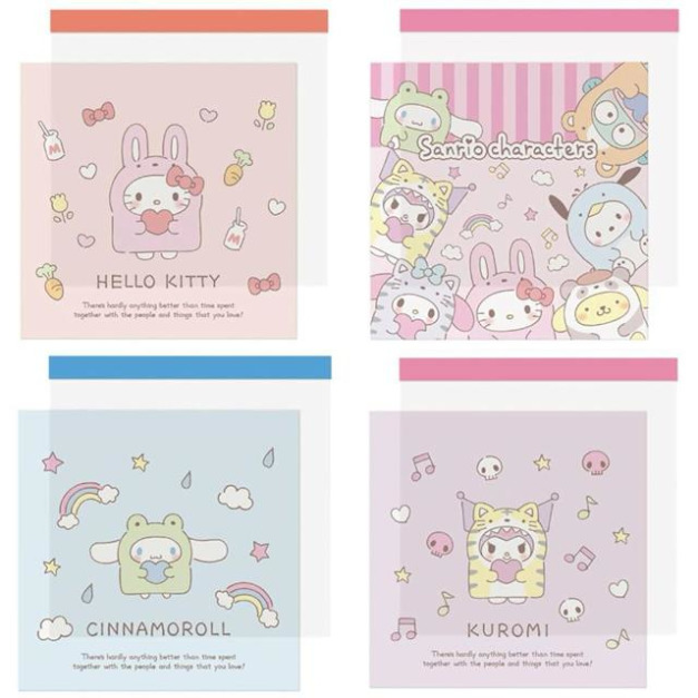 Sanrio 三麗鷗 迷你便條本 100枚入 (動物裝扮款) Kitty 大集合 酷洛米 大耳狗 Sanrio 三麗鷗 迷你便條本 100枚入 (動物裝扮款) Kitty 大集合 酷洛米 大耳狗