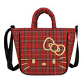Sanrio 三麗鷗 x ROOTOTE Hello Kitty 手提斜背兩用包 (格紋大臉款)_2 Sanrio 三麗鷗 x ROOTOTE Hello Kitty 手提斜背兩用包 (格紋大臉款)_2