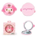 Sanrio 三麗鷗 絨毛造型隨身雙面鏡 (寶石緞帶款) Kitty 美樂蒂 大耳狗 酷洛米_2 Sanrio 三麗鷗 絨毛造型隨身雙面鏡 (寶石緞帶款) Kitty 美樂蒂 大耳狗 酷洛米_2