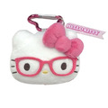 Sanrio 三麗鷗 絨毛大臉玩偶附扣環 (眼鏡款) Kitty 美樂蒂 酷洛米 大耳狗_1 Sanrio 三麗鷗 絨毛大臉玩偶附扣環 (眼鏡款) Kitty 美樂蒂 酷洛米 大耳狗_1