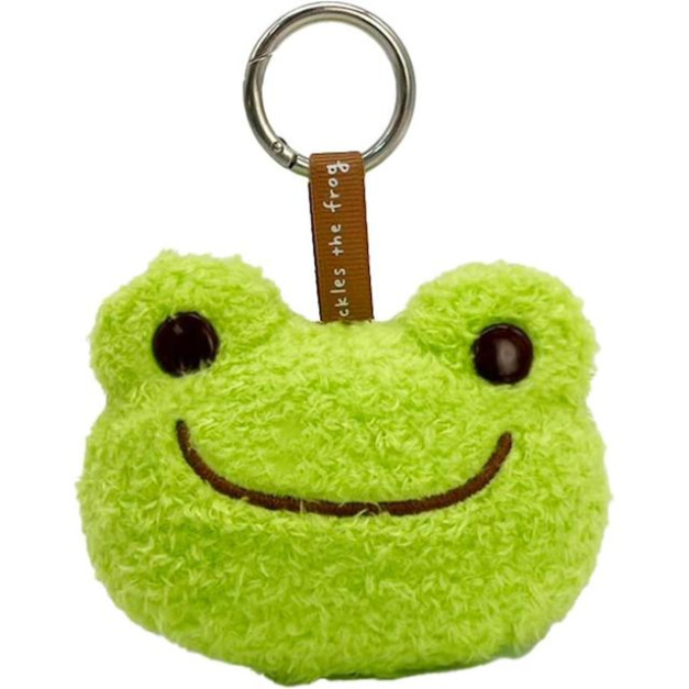 Pickles 泡菜蛙 絨毛玩偶隨身鏡 (綠大臉款) Pickles 泡菜蛙 絨毛玩偶隨身鏡 (綠大臉款)