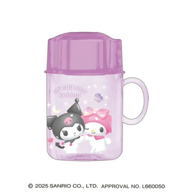 Sanrio 三麗鷗 美樂蒂 酷洛米 牙刷杯組 (粉紫貼臉款) Sanrio 三麗鷗 美樂蒂 酷洛米 牙刷杯組 (粉紫貼臉款)