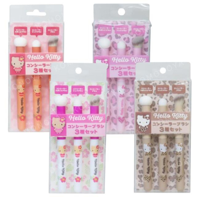 Sanrio 三麗鷗 Hello Kitty 遮瑕刷3入組 Sanrio 三麗鷗 Hello Kitty 遮瑕刷3入組