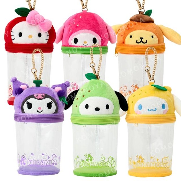 ▲新品特價【預購】Sanrio 三麗鷗 透明造型玩偶收納包 (302水果吧) Kitty 帕恰狗 布丁狗
