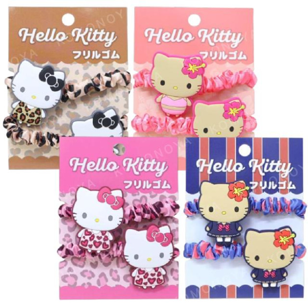 Sanrio 三麗鷗 Hello Kitty 造型髮束2入組 (豹紋/曬黑款) Sanrio 三麗鷗 Hello Kitty 造型髮束2入組 (豹紋/曬黑款)