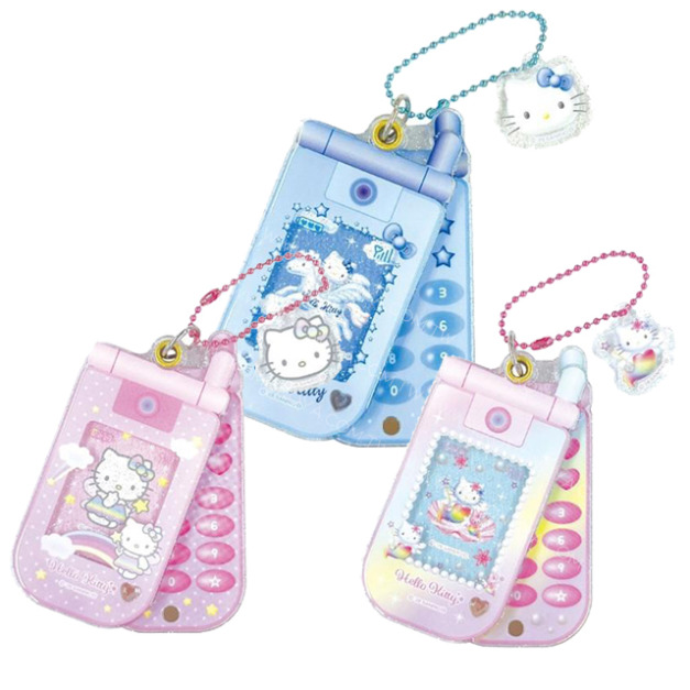 Sanrio 三麗鷗 Hello Kitty Y2K造型壓克力吊飾 (翻蓋手機款) Sanrio 三麗鷗 Hello Kitty Y2K造型壓克力吊飾 (翻蓋手機款)
