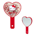 Sanrio 三麗鷗 愛心造型流沙手拿鏡 (大臉款) Kitty 美樂蒂 大耳狗 酷洛米_1 Sanrio 三麗鷗 愛心造型流沙手拿鏡 (大臉款) Kitty 美樂蒂 大耳狗 酷洛米_1