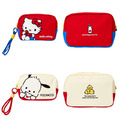 Sanrio 三麗鷗 尼龍化妝包附腕繩 (動作款) Kitty 布丁狗 大耳狗 酷洛米_1 Sanrio 三麗鷗 尼龍化妝包附腕繩 (動作款) Kitty 布丁狗 大耳狗 酷洛米_1