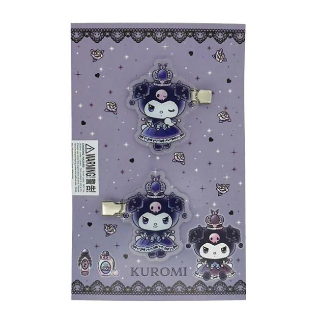 Sanrio 三麗鷗 酷洛米 壓克力造型髮夾2入組 (生日皇冠) Sanrio 三麗鷗 酷洛米 壓克力造型髮夾2入組 (生日皇冠)