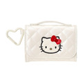 Sanrio 三麗鷗 Hello Kitty 皮質絎縫零錢包附扣環 (迷你小物系列)_2 Sanrio 三麗鷗 Hello Kitty 皮質絎縫零錢包附扣環 (迷你小物系列)_2