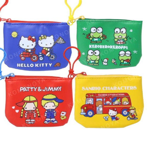 Sanrio 三麗鷗 皮質拉鍊零錢包吊飾 (復古系列) Kitty 大眼蛙 patty jimmy Sanrio 三麗鷗 皮質拉鍊零錢包吊飾 (復古系列) Kitty 大眼蛙 patty jimmy