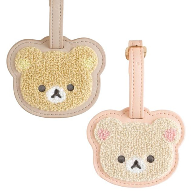 San-X 拉拉熊 牛奶熊 皮質造型刺繡行李吊牌 (大臉款) San-X 拉拉熊 牛奶熊 皮質造型刺繡行李吊牌 (大臉款)