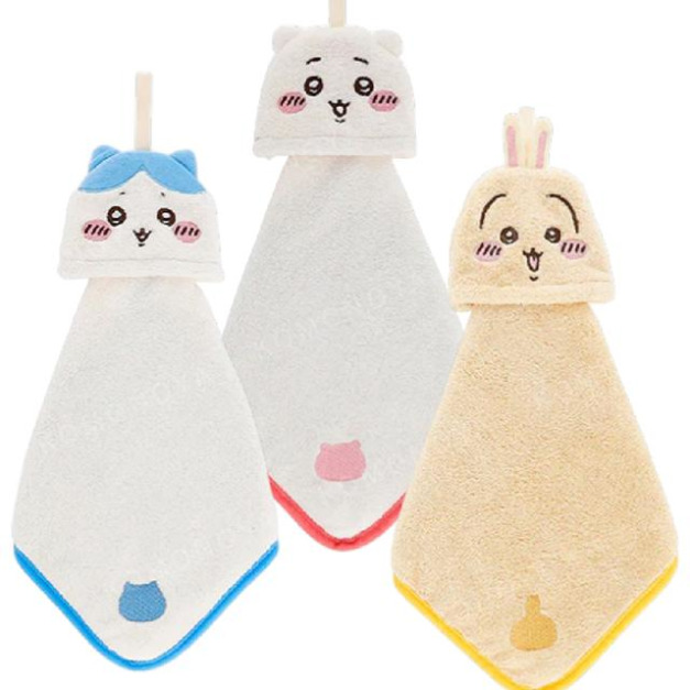 Chiikawa 吉伊卡哇 可掛式擦手巾 (大頭款) 吉伊 小八 烏薩奇 Chiikawa 吉伊卡哇 可掛式擦手巾 (大頭款) 吉伊 小八 烏薩奇