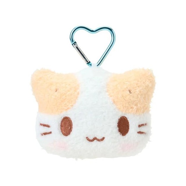 Sanrio 三麗鷗 棉花糖貓 絨毛玩偶隨身鏡 (大臉款)