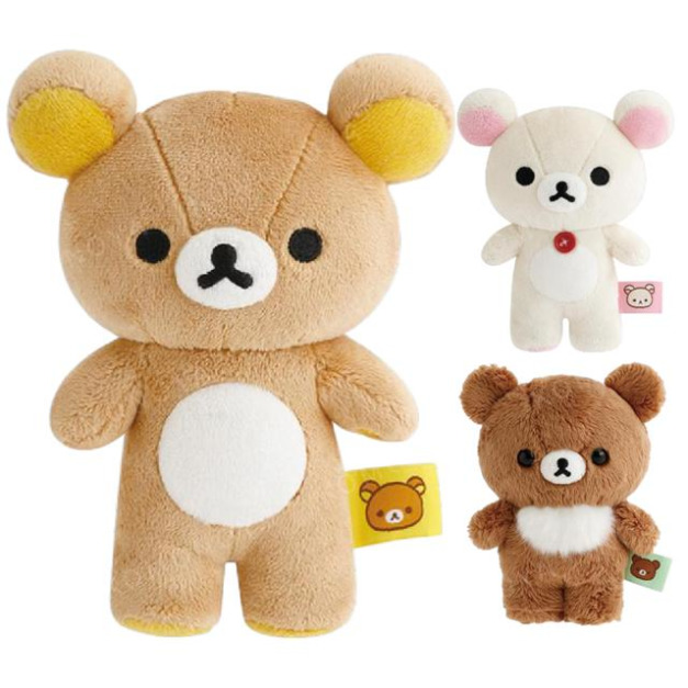 San-X 拉拉熊 絨毛玩偶娃娃 (站姿款) 牛奶熊 茶小熊 San-X 拉拉熊 絨毛玩偶娃娃 (站姿款) 牛奶熊 茶小熊