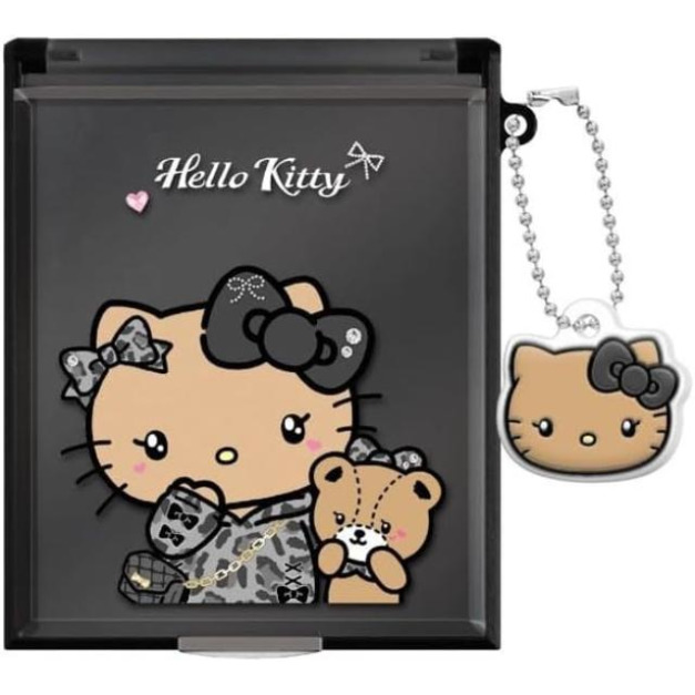 Sanrio 三麗鷗 Hello Kitty 塑膠方形隨身鏡附吊飾 (黑時尚女孩款) Sanrio 三麗鷗 Hello Kitty 塑膠方形隨身鏡附吊飾 (黑時尚女孩款)