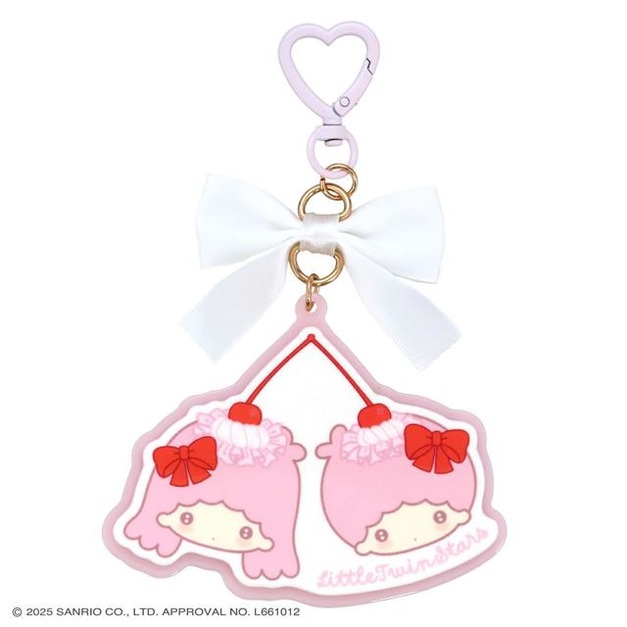 ▲新品特價 Sanrio 三麗鷗 粧美堂 雙子星 壓克力造型雙連鑰匙圈 (櫻桃鮮奶油)