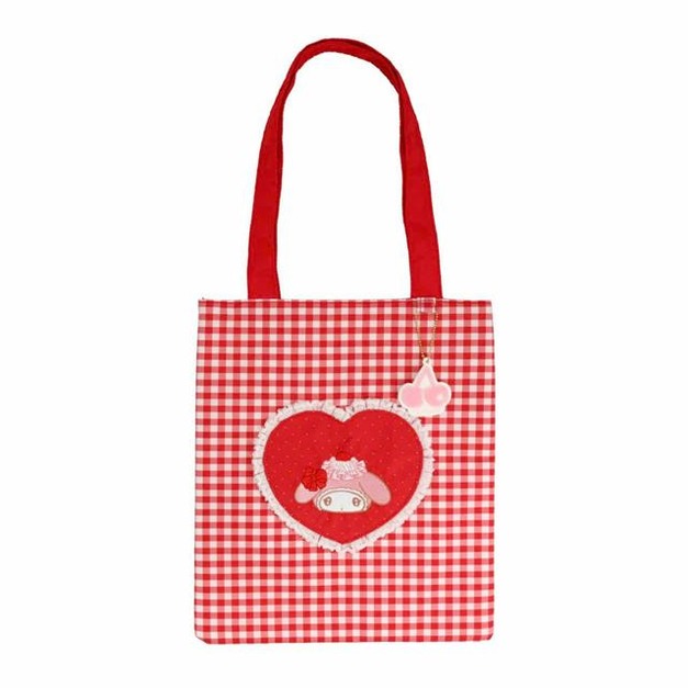 ▲新品特價 Sanrio 三麗鷗 粧美堂 美樂蒂 直式肩背袋 (櫻桃鮮奶油)