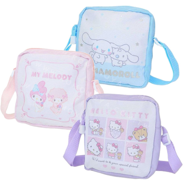 Sanrio 三麗鷗 兒童斜背包 (與小夥伴) Kitty 美樂蒂 Piano 大耳狗 Sanrio 三麗鷗 兒童斜背包 (與小夥伴) Kitty 美樂蒂 Piano 大耳狗