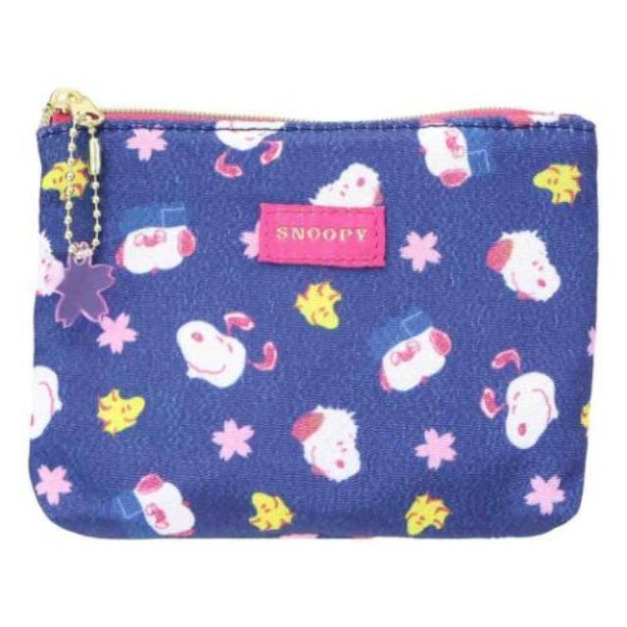 史努比 面紙收納包 (藍滿版櫻花款) 史努比 面紙收納包 (藍滿版櫻花款)