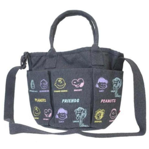史努比 x ROOTOTE 手提肩背兩用包 L (灰人物大頭款) 史努比 x ROOTOTE 手提肩背兩用包 L (灰人物大頭款)
