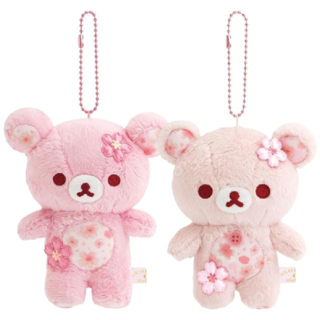 San-X 拉拉熊 絨毛玩偶吊飾 (櫻花款) 拉拉熊 牛奶熊 San-X 拉拉熊 絨毛玩偶吊飾 (櫻花款) 拉拉熊 牛奶熊