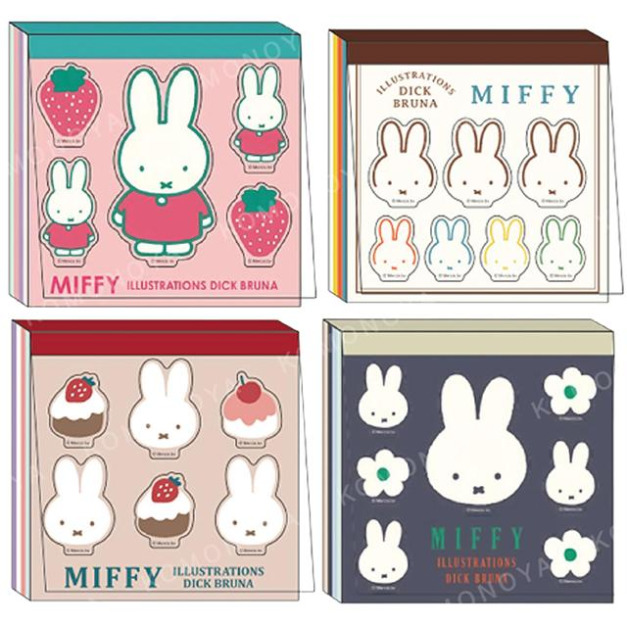 米飛兔 方形便條本 (草莓/花朵/探頭/蛋糕款) 米飛兔 方形便條本 (草莓/花朵/探頭/蛋糕款)