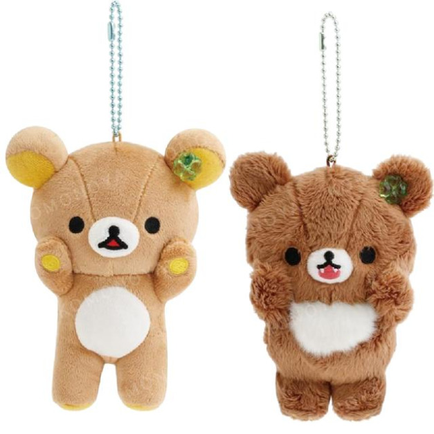 San-X 拉拉熊 絨毛玩偶吊飾 (幸運草款) 拉拉熊 蜜茶熊 San-X 拉拉熊 絨毛玩偶吊飾 (幸運草款) 拉拉熊 蜜茶熊