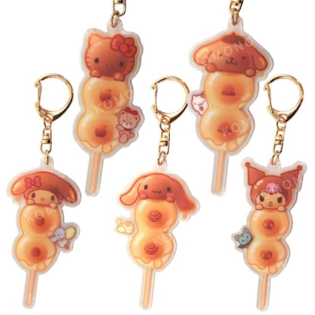 Sanrio 三麗鷗 壓克力造型吊飾 (醬油丸子款) Kitty 美樂蒂 酷洛米 大耳狗 Sanrio 三麗鷗 壓克力造型吊飾 (醬油丸子款) Kitty 美樂蒂 酷洛米 大耳狗