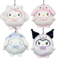Sanrio 三麗鷗 絨毛玩偶伸縮票卡零錢包 (海生館系列) Kitty 美樂蒂 酷洛米 大耳狗 Sanrio 三麗鷗 絨毛玩偶伸縮票卡零錢包 (海生館系列) Kitty 美樂蒂 酷洛米 大耳狗