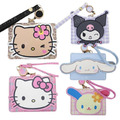 Sanrio 三麗鷗 皮質造型伸縮票卡套 (大臉款) Kitty 大耳狗 酷洛米 花小兔 Sanrio 三麗鷗 皮質造型伸縮票卡套 (大臉款) Kitty 大耳狗 酷洛米 花小兔