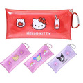 Sanrio 三麗鷗 Hello Kitty PVC扣式長型收納包附扣環 (大臉款) Kitty 花小兔 酷洛米 Sanrio 三麗鷗 Hello Kitty PVC扣式長型收納包附扣環 (大臉款) Kitty 花小兔 酷洛米