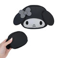 Sanrio 三麗鷗 皮質造型拉鍊化妝包 (黑白大臉款) Kitty 布丁狗 大耳狗 花小兔_2 Sanrio 三麗鷗 皮質造型拉鍊化妝包 (黑白大臉款) Kitty 布丁狗 大耳狗 花小兔_2