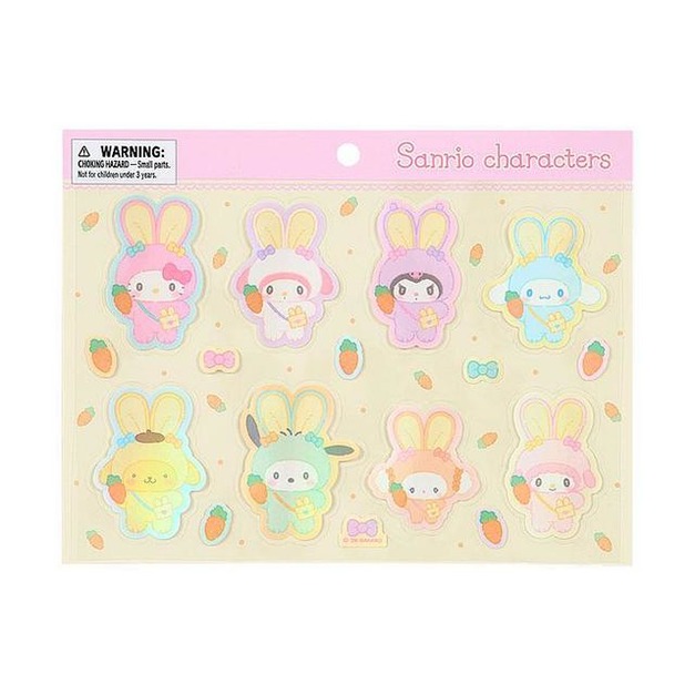 ▲新品特價 Sanrio 三麗鷗大集合 造型貼紙組 (胖耳兔兔復活節)