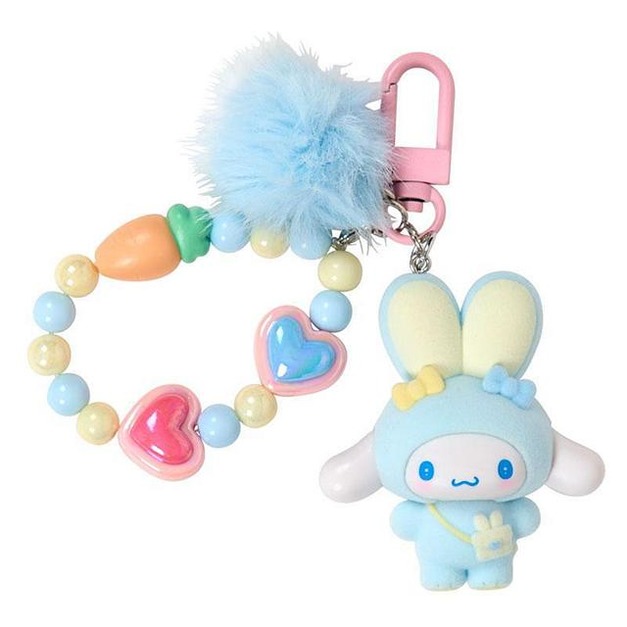 ▲新品特價 Sanrio 三麗鷗 大耳狗 植絨公仔串珠造型鑰匙圈 (胖耳兔兔復活節)
