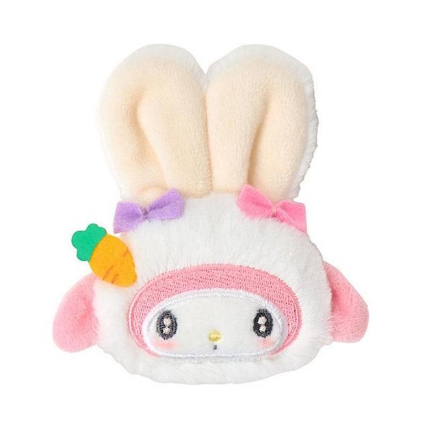 ▲新品特價【預購】Sanrio 三麗鷗 美樂蒂 絨毛造型髮夾 (胖耳兔兔復活節)