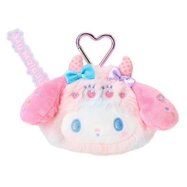 ▲新品特價【預購】Sanrio 三麗鷗 美樂蒂 絨毛造型零錢包吊飾 (糖果小怪獸)