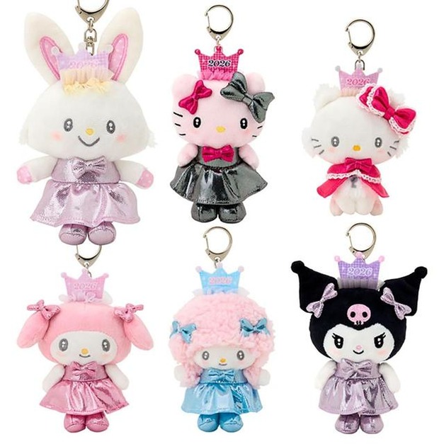 《盲盒拆賣》Sanrio 三麗鷗 玩偶吊飾鑰匙圈 (粉盒 金屬光澤系列)