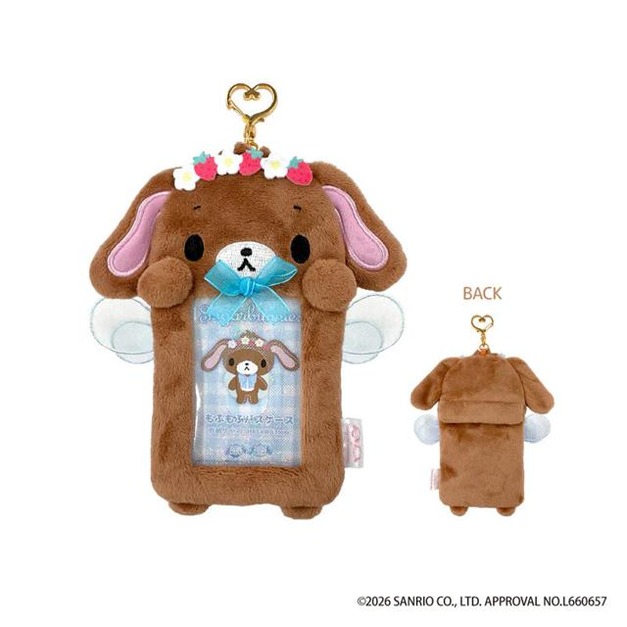 ▲新品特價 Sanrio 三麗鷗 蜜糖邦尼 黑兔 絨毛造型拍立得小卡收納套鑰匙圈 (仙子系列)