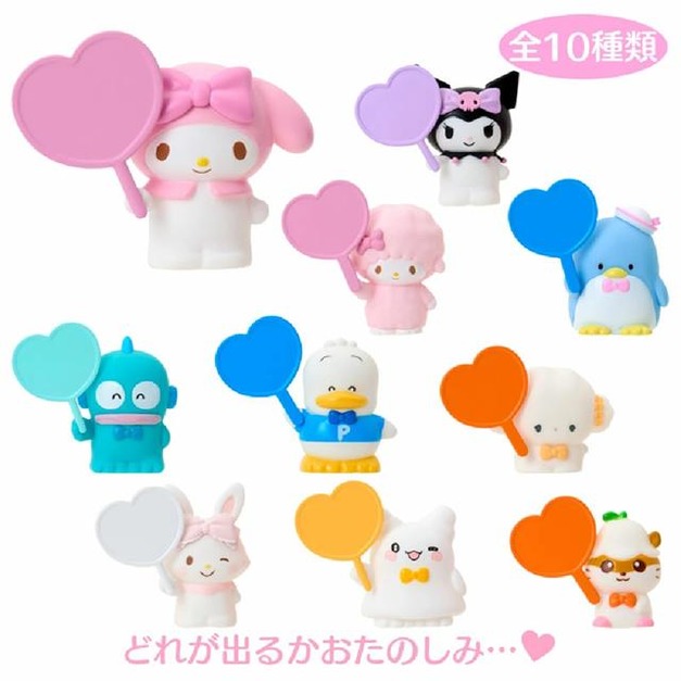 Sanrio 三麗鷗 造型公仔夾子 全套盲盒10入組 B款 (偶像應援)