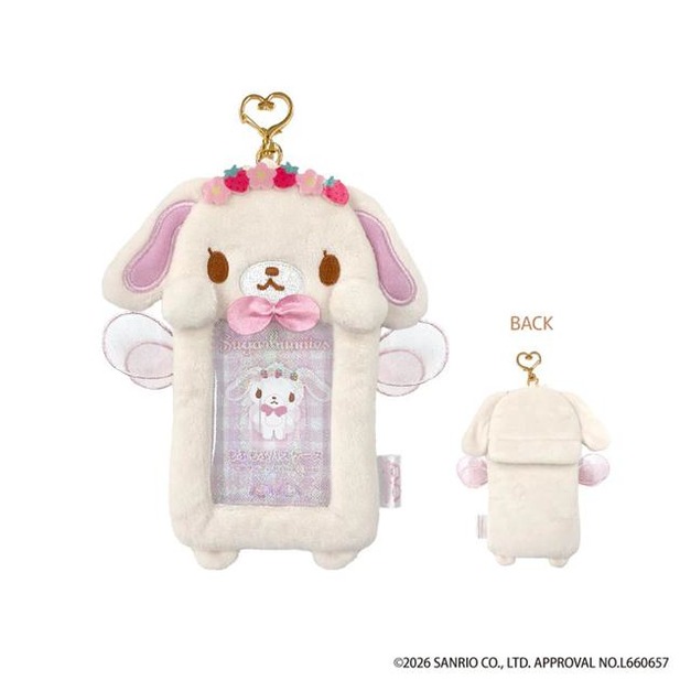 ▲新品特價 Sanrio 三麗鷗 蜜糖邦尼 白兔 絨毛造型拍立得小卡收納套鑰匙圈 (仙子系列)