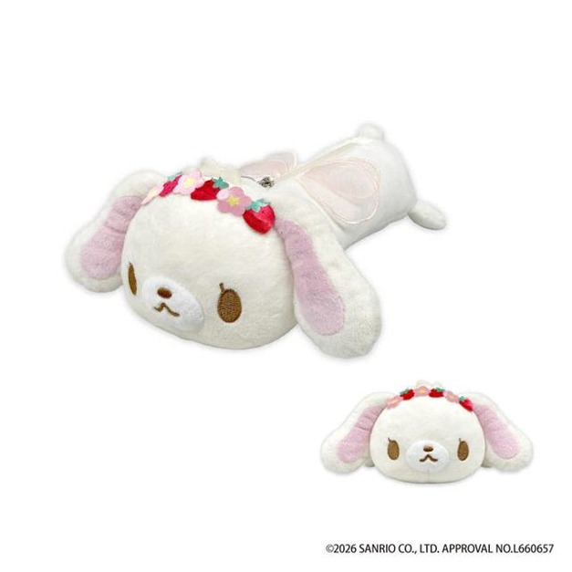 ▲新品特價 Sanrio 三麗鷗 蜜糖邦尼 白兔 造型絨毛筆袋 (仙子系列)