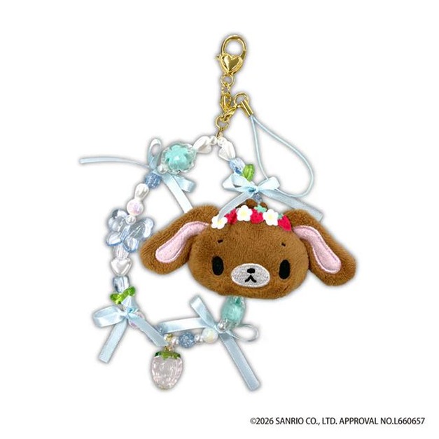 ▲新品特價 Sanrio 三麗鷗 蜜糖邦尼 黑兔 絨毛造型串珠手機吊飾 (仙子系列)